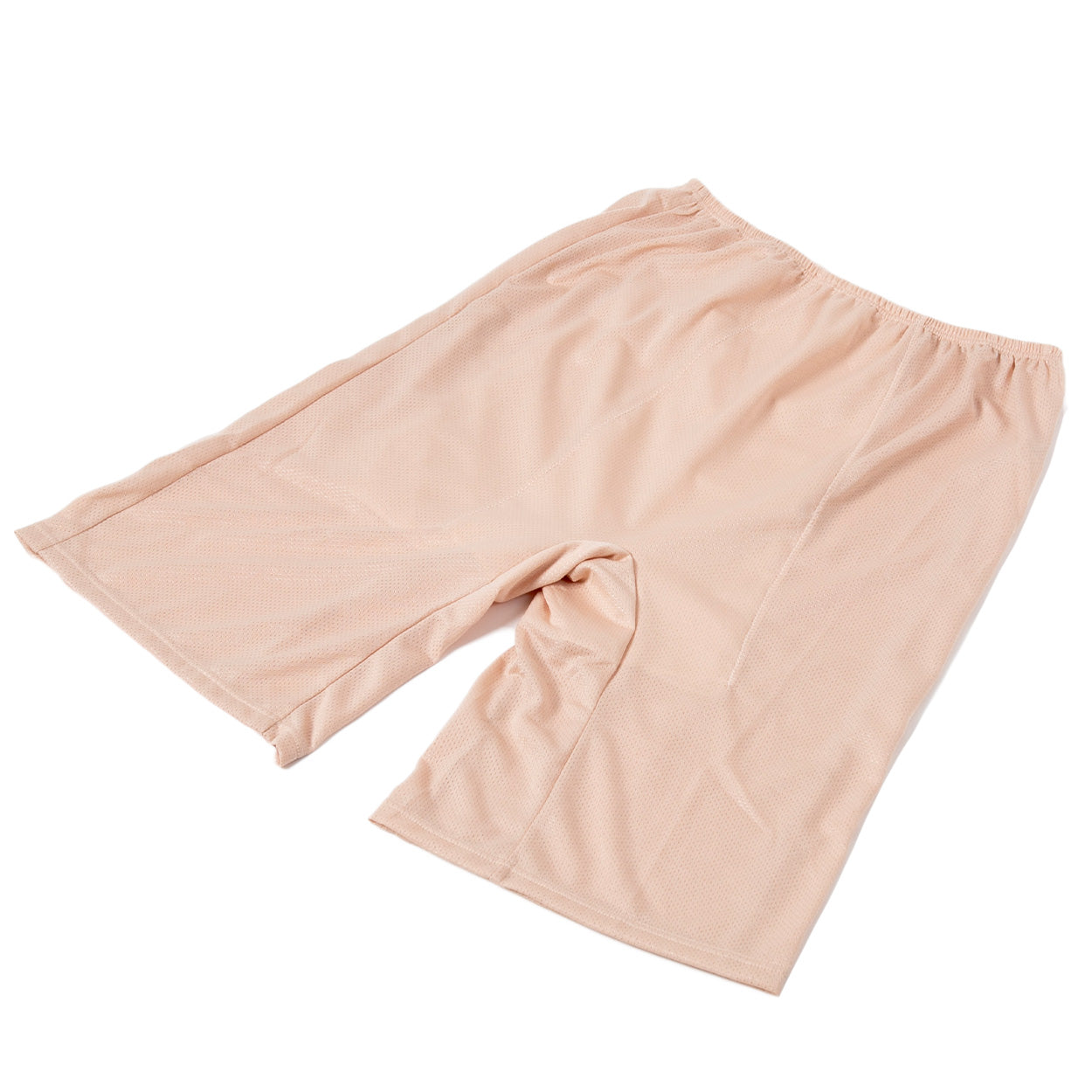 ペチパンツ サニタリー 防水布つき 透け防止 5分丈 防水 蒸れない メッシュ 通気性 スカートの下に重ねて安心 ブラック 黒 ベージュ サラサラ 透けない 生理 スカート ズボンの下 M L LL