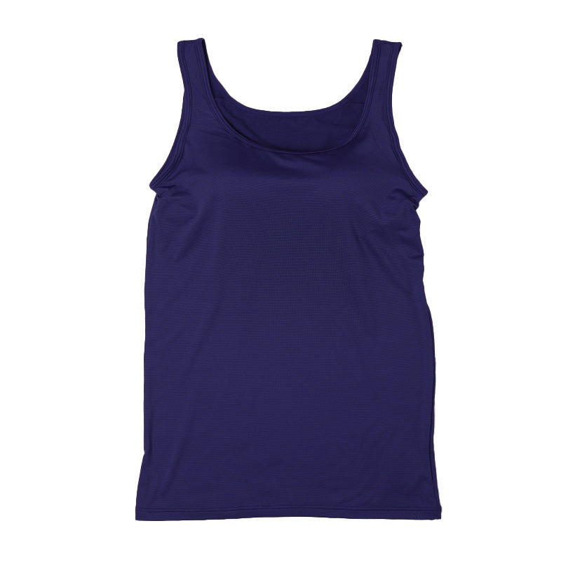 ホカロン 裏起毛 タンクトップ カップ付き レディース 薄手 保温 あったかインナー 丸首 M L LL あったか 女性 婦人 シャツ 肌着 防寒 インナー 大きいサイズ 秋冬 温活 ストレッチ ぽかぽか 温かい