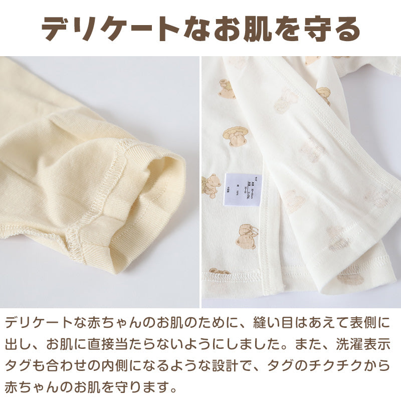 新生児 肌着 セット 綿100 5枚組 出産準備 出産祝い 50-60cm 綿100% コットン 男の子 女の子 かわいい ベビー服 肌着セット コンビ肌着 下着 ギフト