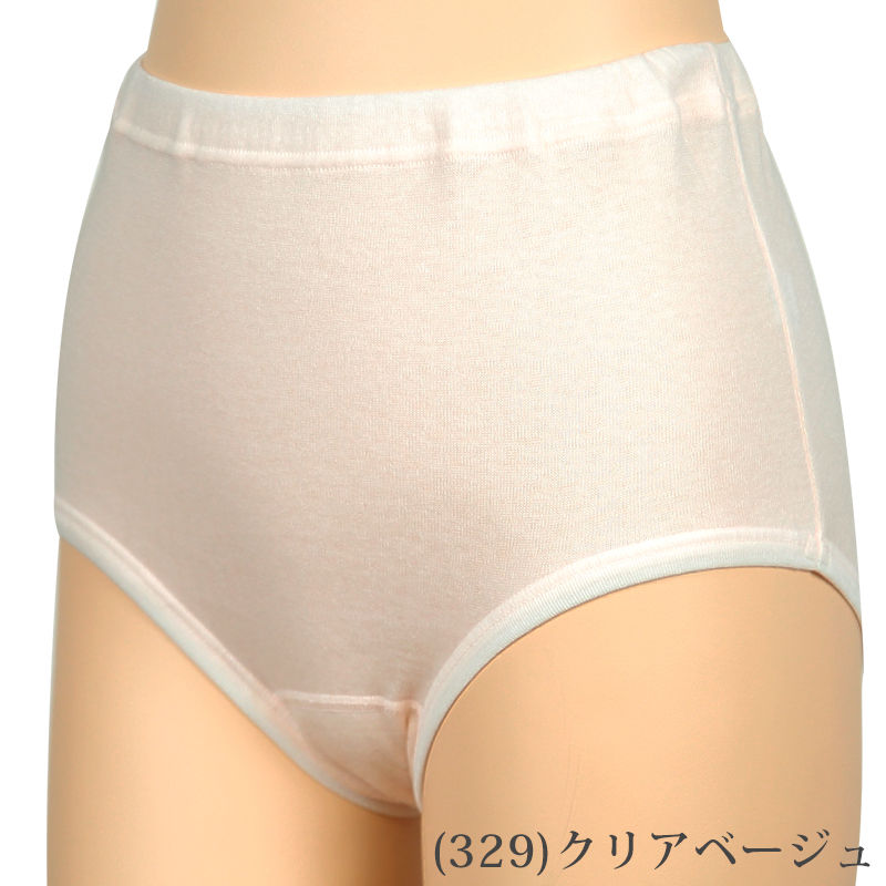 福助 ショーツ ガーゼ 綿100% 深履き ゴム入れ替え口付き レディース パンツ M・L 下着 肌着 深ばき ゆったり お尻すっぽり 締め付けない インナー 二重ガーゼ 女性 婦人 日本製