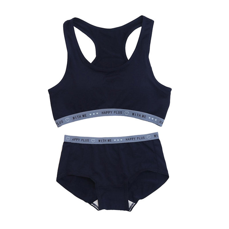 ジュニアブラ ショーツ 上下セット ハーフトップ 子供 下着 女の子 140cm 150cm 160cm 165cm スポブラ 小学生 キッズ ジュニア インナー 中学生 女子 ブラジャー 肌着 スポーツブラ スポーツショーツ 運動 部活 体育