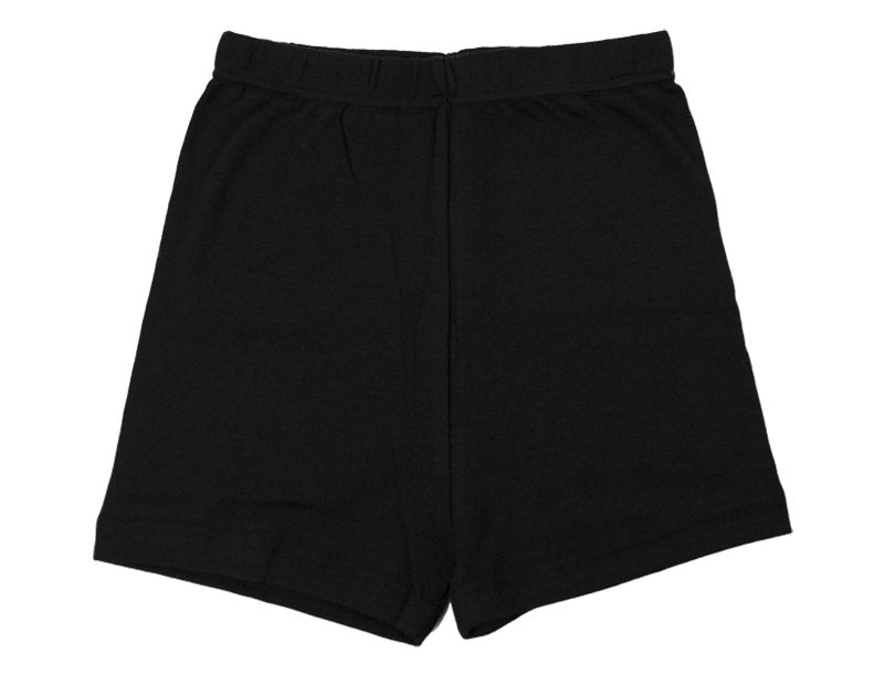 スパッツ 1分丈スパッツ 100cm~160cm (女の子 キッズ 子供 男の子 小学生 幼稚園 中学生 パンツ 下着 股上深め ブラック ガールズスパッツ) (在庫限り)