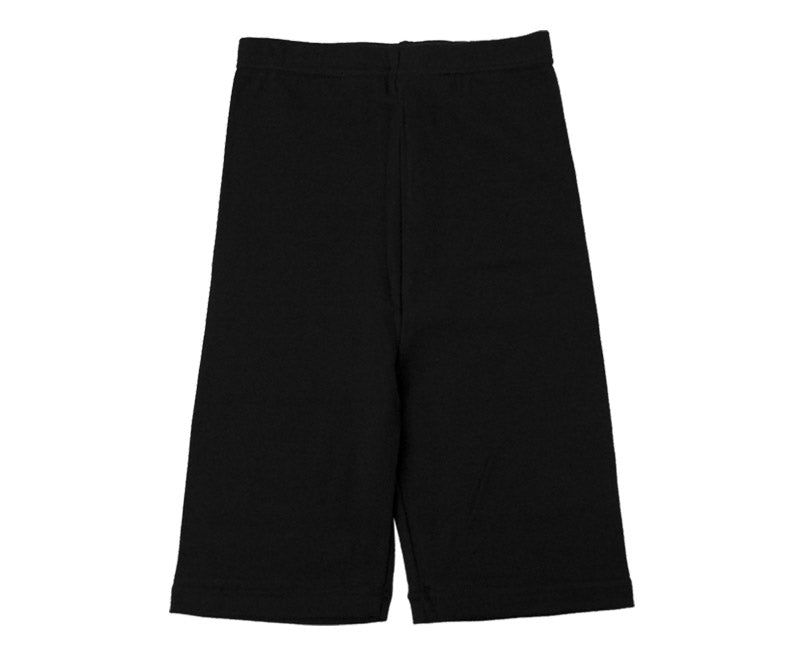 スパッツ 3分丈スパッツ 100cm~160cm (女の子 キッズ 子供 男の子 小学生 幼稚園 中学生 パンツ 下着 股上深め ブラック ガールズスパッツ) (在庫限り)
