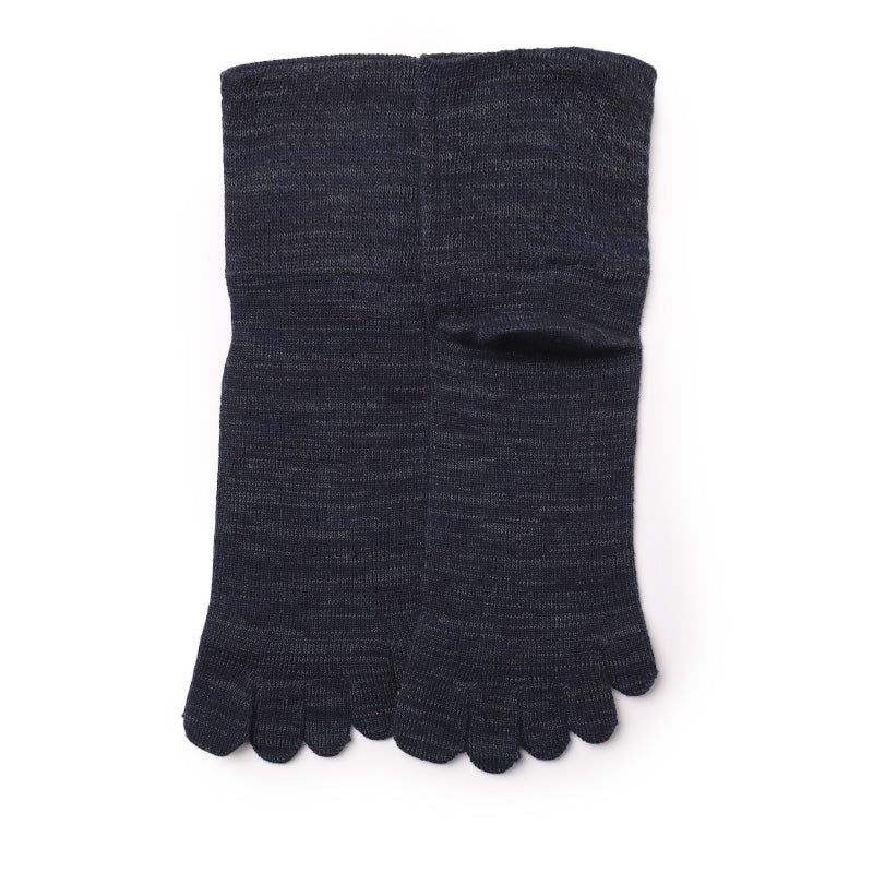 日本製 雅 5本指靴下 女性用 クルー丈 口ゴムゆったり 23-25cm 五本指ソックス ソックス カラフル カラー 女性 日本製 吸汗 丈夫 おしゃれ かわいい 締め付けない