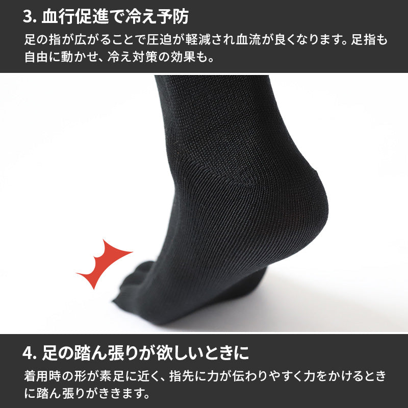 ビジネスソックス 5本指  薄手 黒 靴下ソックス メンズ 男性  日本製 レギュラー丈 24cm 25cm 26cm 27cm 24-27cm ロング 紳士 無地 ブラック ネイビー 作業用  水虫対策 破れにくい 丈夫 抗菌防臭 (在庫限り)