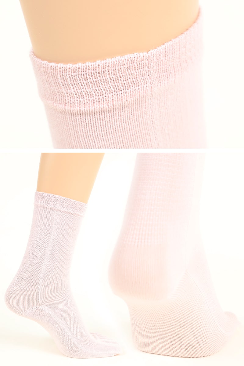 5本指ソックス レディース クルーソックス 薄手 22-24cm (靴下 5本指 ソックス 夏用 蒸れない 5本指靴下 五本指ソックス) (在庫限り)