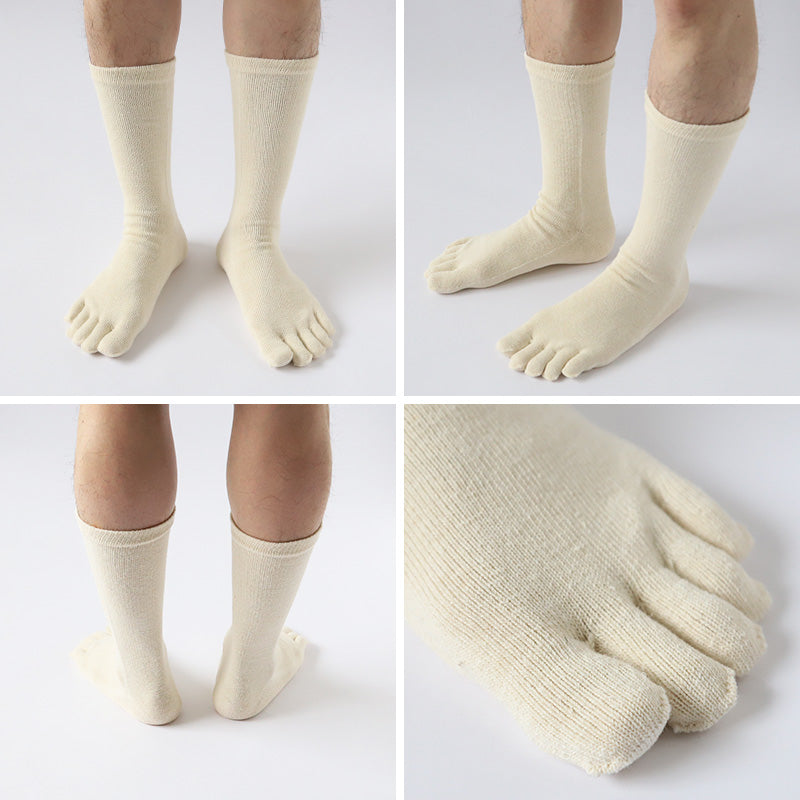 ヘンプ 麻 靴下 5本指 ソックス メンズ レギュラー丈 日本製 24-27cm 奈良 通気性 丈夫 涼しい 蒸れない 吸湿性 防臭 さらさら サラサラ ユニセックス レディース アウトドア 24cm 25cm 26cm 27cm
