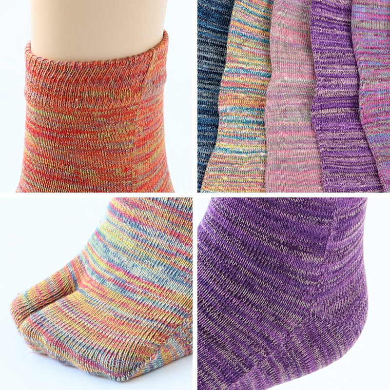 足袋ソックス レディース 靴下 ショートソックス 22-24cm・24-26cm 足袋 くつ下 女性 可愛い おしゃれ カラー 色 抗菌防臭 吸汗 丈夫 日本製