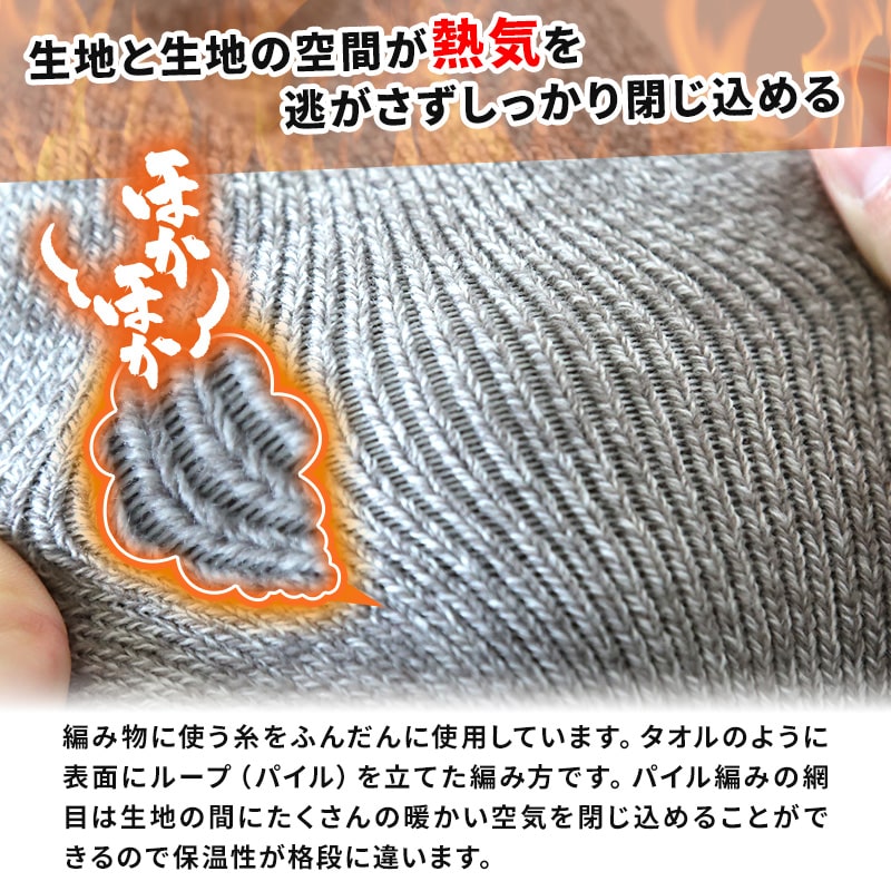 裏起毛 靴下 メンズ あったか 厚手 ソックス 20-22cm~28-30cm ハイクルー丈 大きいサイズ 男 厚地 暖かい 保温 クルーソックス 防寒 冷え性対策グッズ 足 お休みソックス パイル アウトドア 屋内 屋外 紺 灰 茶