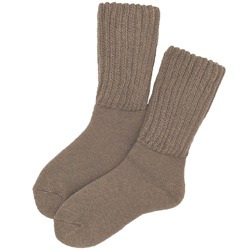 裏起毛 靴下 メンズ あったか 厚手 ソックス 20-22cm~28-30cm ハイクルー丈 大きいサイズ 男 厚地 暖かい 保温 クルーソックス 防寒 冷え性対策グッズ 足 お休みソックス パイル アウトドア 屋内 屋外 紺 灰 茶 (在庫限り)