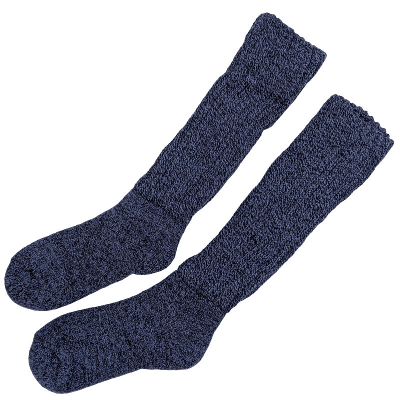裏起毛 靴下 メンズ あったか 厚手 ソックス 20-22cm~28-30cm ハイ丈 大きいサイズ 男 厚地 暖かい 保温 ハイソックス 防寒 冷え性対策グッズ 足 お休みソックス パイル アウトドア 屋内 屋外 紺 灰 茶