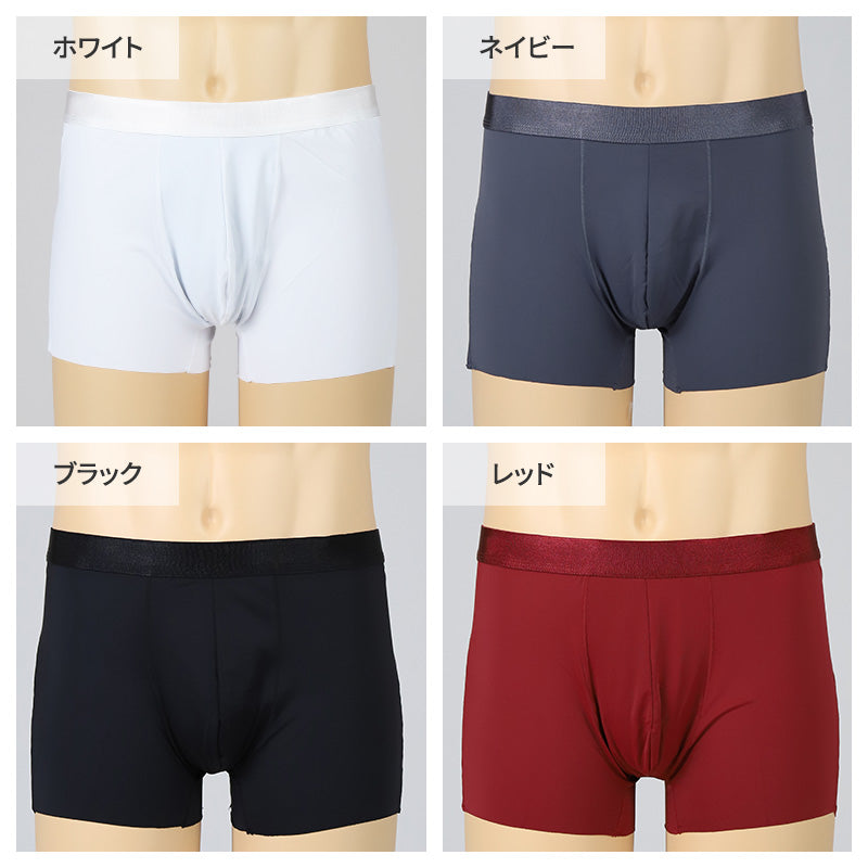 メンズ 冷感 パンツ 下着 トランクス 前閉じ 接触冷感 S M L LL 3L 涼しい 夏用 ツルツル サラサラ ゆったり 大きいサイズ ストレッチ 光沢 通気性 立体構造 蒸れない タグなし 高校生 中高年 快適 クールビズ 蒸れ軽減 吸放湿 吸湿 放湿 インナー インナーウェア