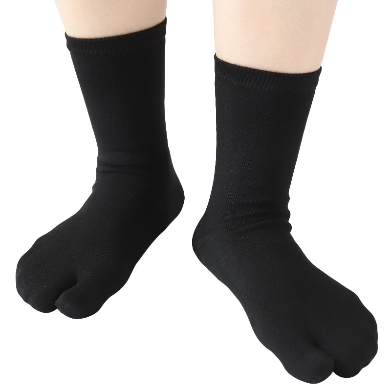 足袋靴下 足袋ソックス 靴下 足袋型 ソックス クルーソックス メンズ 大きいサイズ レディース 薄手 綿 22-24cm~28-30cm クルー丈 着物 旅館 ランニング 白 男性
