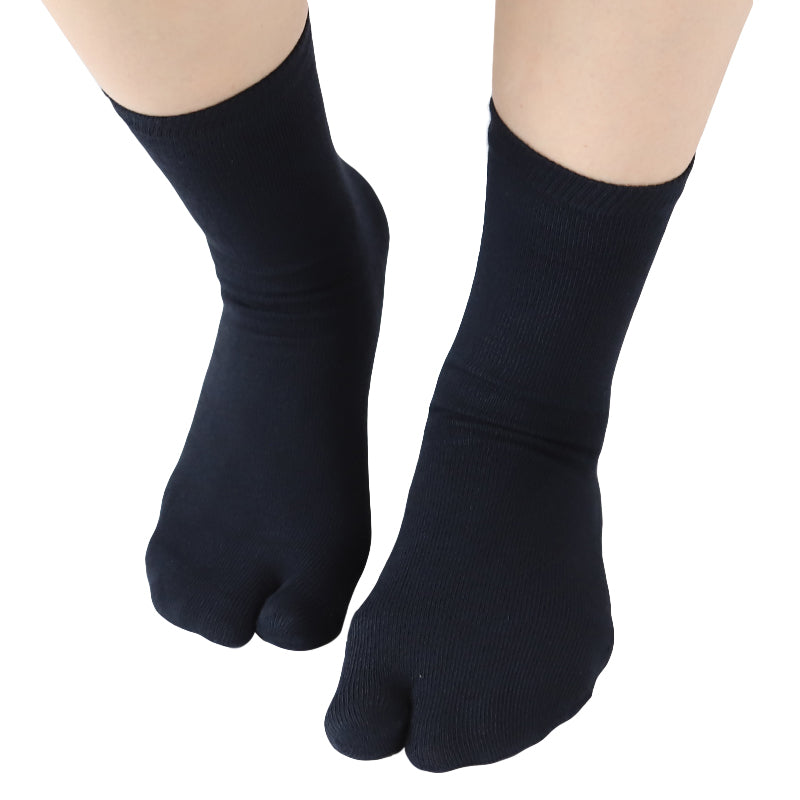 足袋靴下 足袋ソックス 靴下 足袋型 ソックス クルーソックス メンズ 大きいサイズ レディース 薄手 綿 22-24cm~28-30cm クルー丈 着物 旅館 ランニング 白 男性