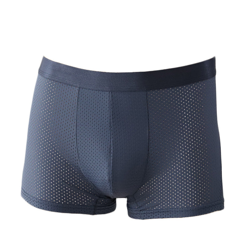 蒸れない ボクサーパンツ メッシュ メンズ 夏用 前とじ 接触冷感 大きいサイズ 4L 3L S~4L 速乾 涼しい 冷感 下着 ボクサーブリーフ 男 黒 紺 グレー 子供 LL L M S 父の日 敬老の日 プレゼント ギフト