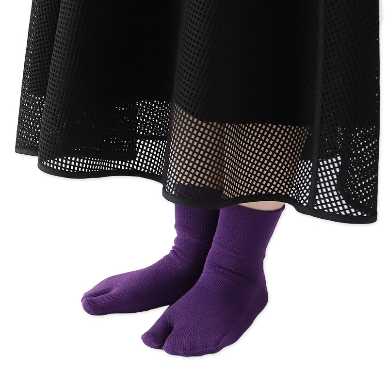 足袋靴下 足袋ソックス タビソックス 靴下 ソックス 23-25cm レディース 日本製 カラフル 綿 コットン クルー丈 ゆったり 締めつけない (在庫限り)