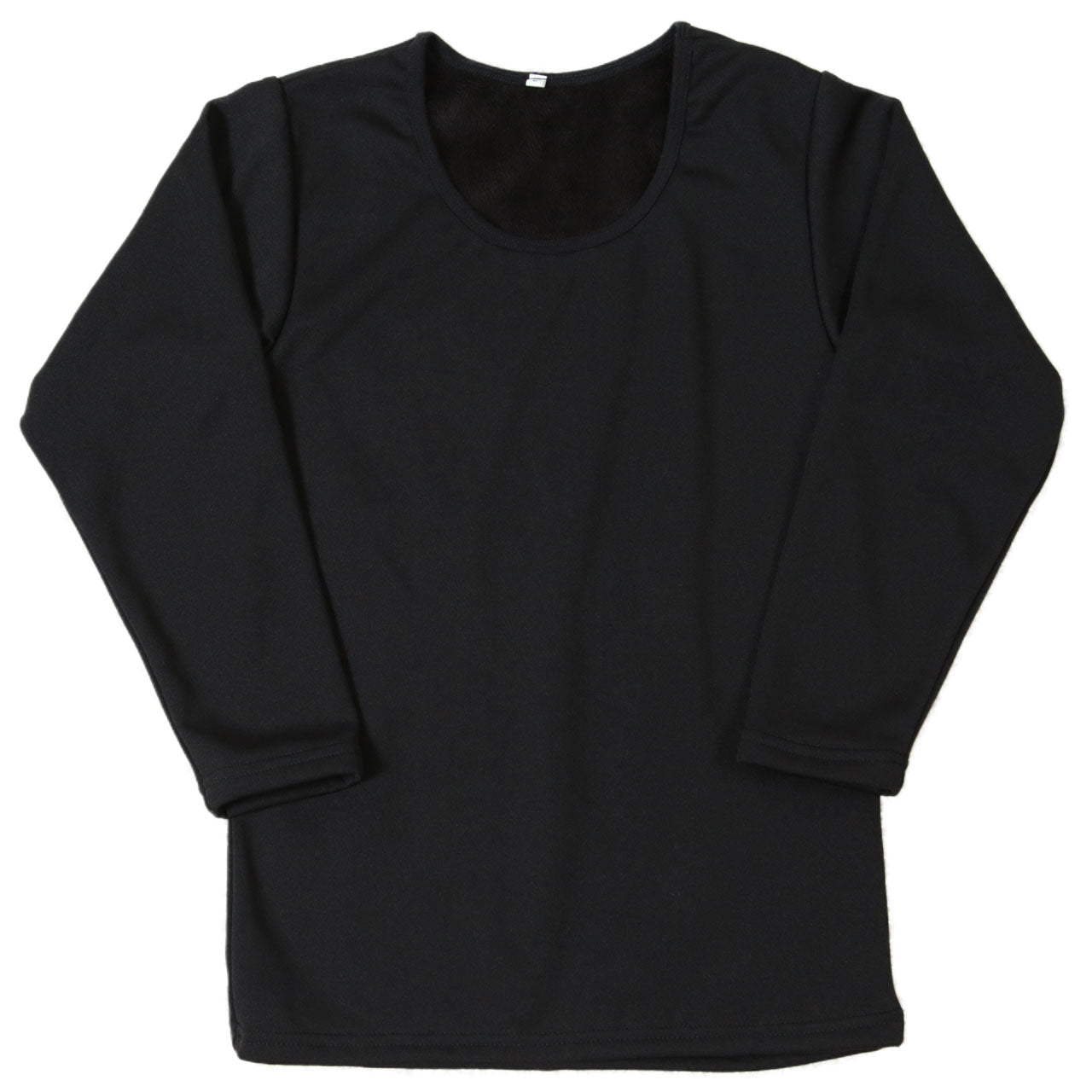 裏起毛 インナー レディース 8分袖 長袖 シャツ トップス M~5L 裏ボア 下着 冬 あったかインナー 防寒 暖かい クルーネック 丸首 裏シャギー ストレッチ 着る毛布 大きいサイズ M L LL 3L 4L 5L (在庫限り)