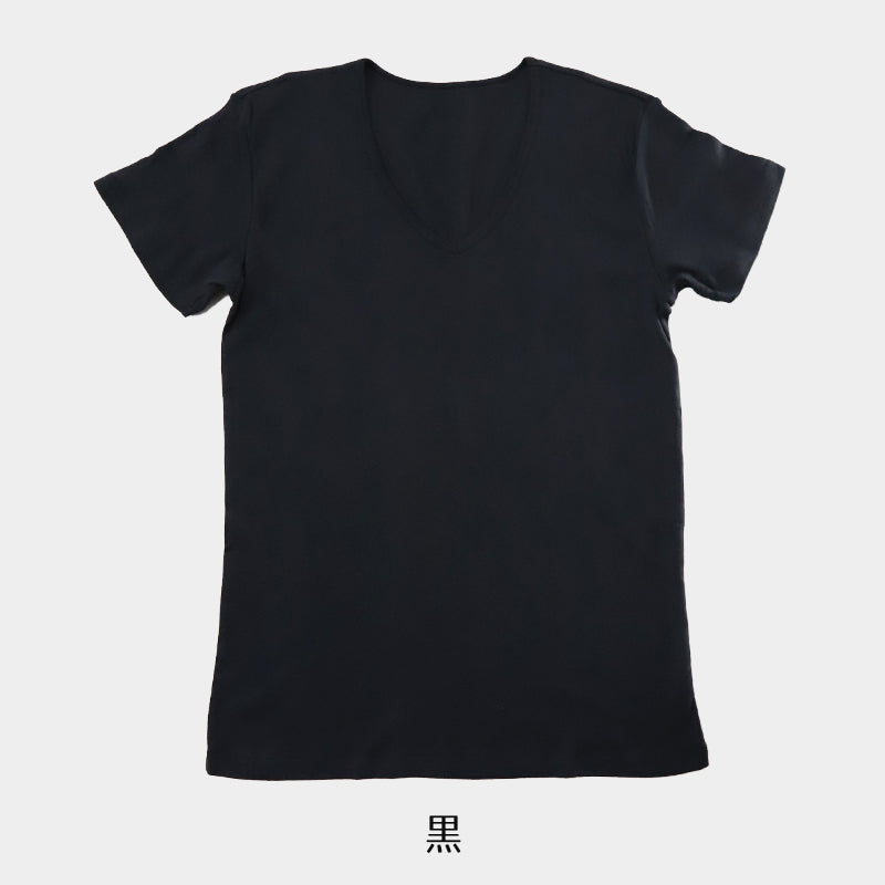 綿100% Tシャツ メンズ 深Vネック S~LL インナーシャツ 半袖 tシャツ 下着 肌着 抗菌 防臭 におい 見えない V首 深め 無地 コットン 男性 紳士 M L