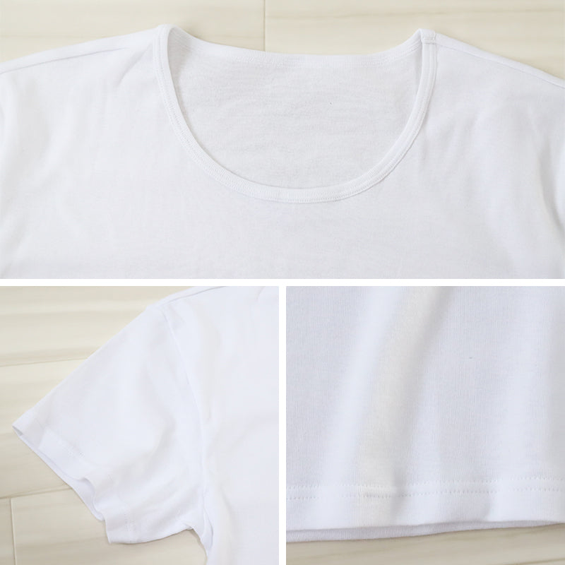 メンズ 綿100% インナー tシャツ 半袖 クルーネック 大きいサイズ 3L・4L 下着 男性 紳士 肌着 インナーシャツ 丸首 薄手 抗菌 防臭 3l 4l 白 黒 グレー
