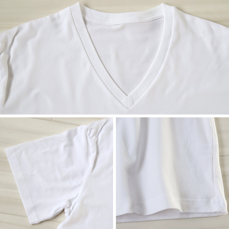 Tシャツ vネック メンズ 大きいサイズ 3L・4L (tシャツ 半袖 シャツ 綿 下着 インナーシャツ V首 トップス 肌着 インナー)