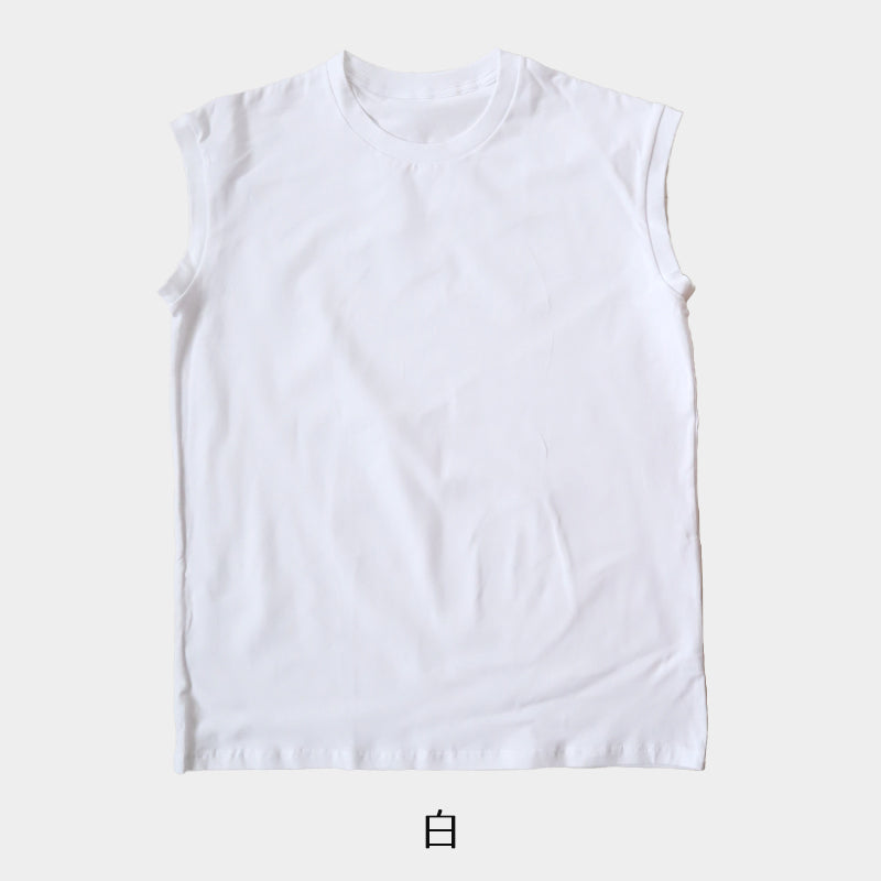 ノースリーブ メンズ インナー tシャツ 綿 スリーブレス クルーネック サーフシャツ S~LL インナーシャツ トップス 肌着 下着 男性 紳士 S M L LL 無地 シンプル コットン ストレッチ
