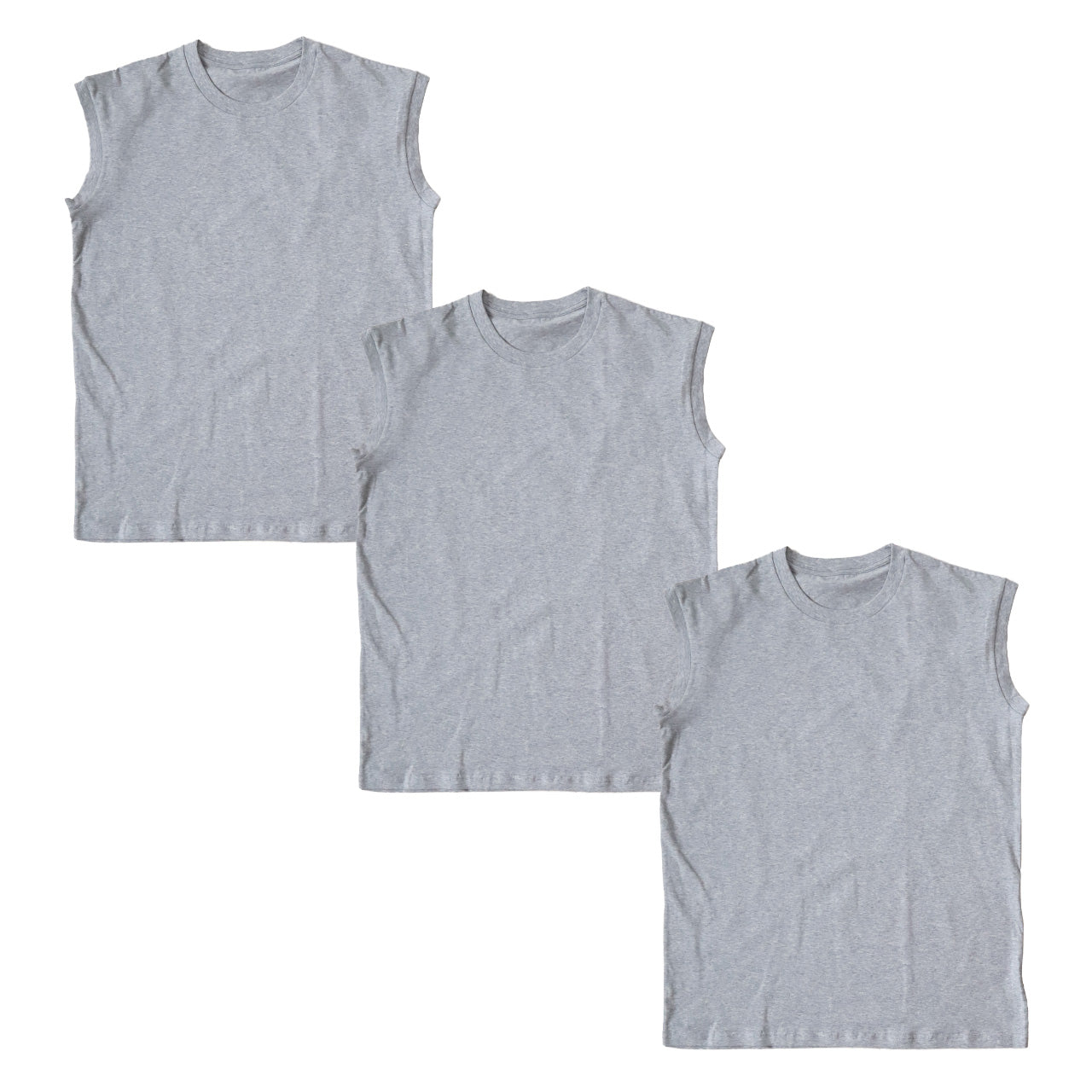 ノースリーブ メンズ インナー 3枚セット tシャツ 綿 スリーブレス クルーネック サーフシャツ S~LL インナーシャツ トップス 肌着 下着 男性 紳士 S M L LL 無地 シンプル コットン ストレッチ