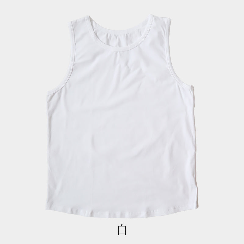 メンズ タンクトップ 裾ラウンド 大きいサイズ 綿 インナー 3L・4L コットン ノースリーブ シャツ 肌着 下着 男性 紳士 レイヤード