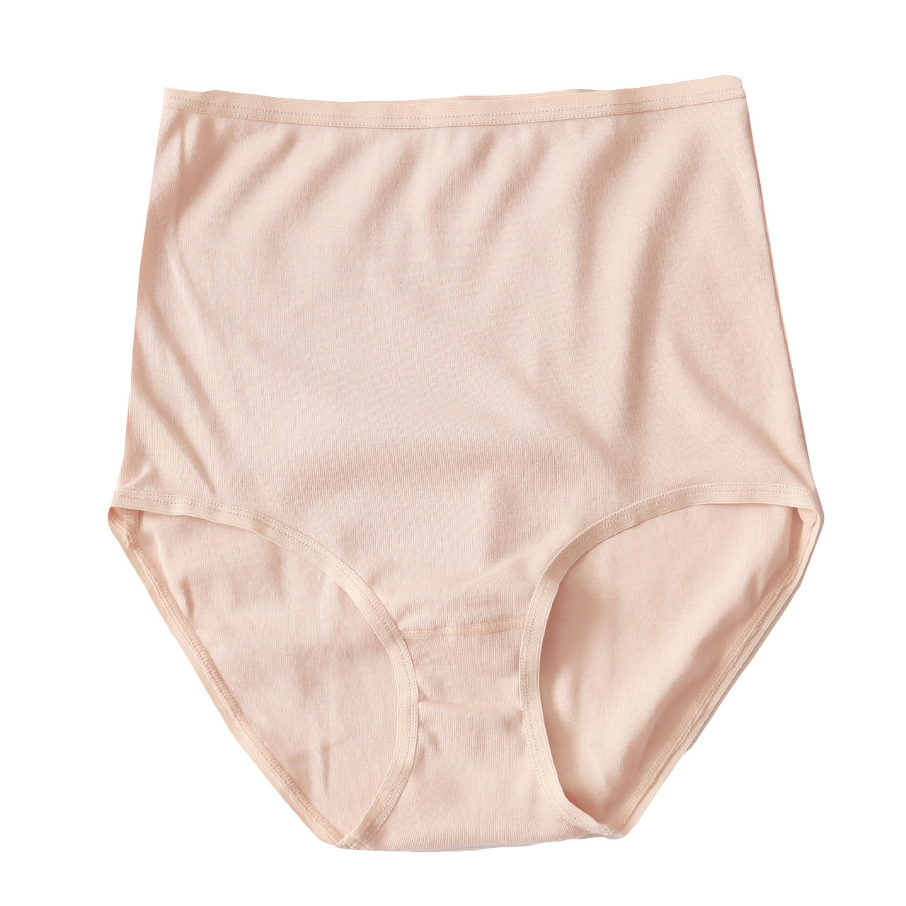 ショーツ 綿100% レディース 深ばき S~LL (フルショーツ お腹 すぽっり ハイウエスト パンツ コットン やわらかい 肌ざわり 敏感肌 シンプル 無地 インナー)