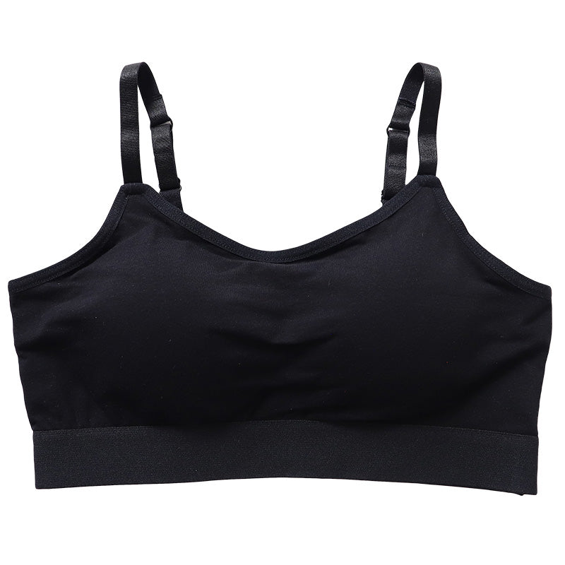 ハーフトップ カップ付き ブラジャー キャミソール型 S M L LL 3L 4L ブラ ノンワイヤー レディース 綿 コットン 大きいサイズ 女性 下着 インナー