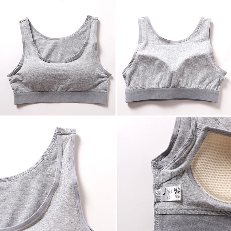 ハーフトップ カップ付き ブラジャー S M L LL 3L 4L ラン型 ブラ ノンワイヤー レディース 綿 コットン 大きいサイズ 女性 下着 インナー