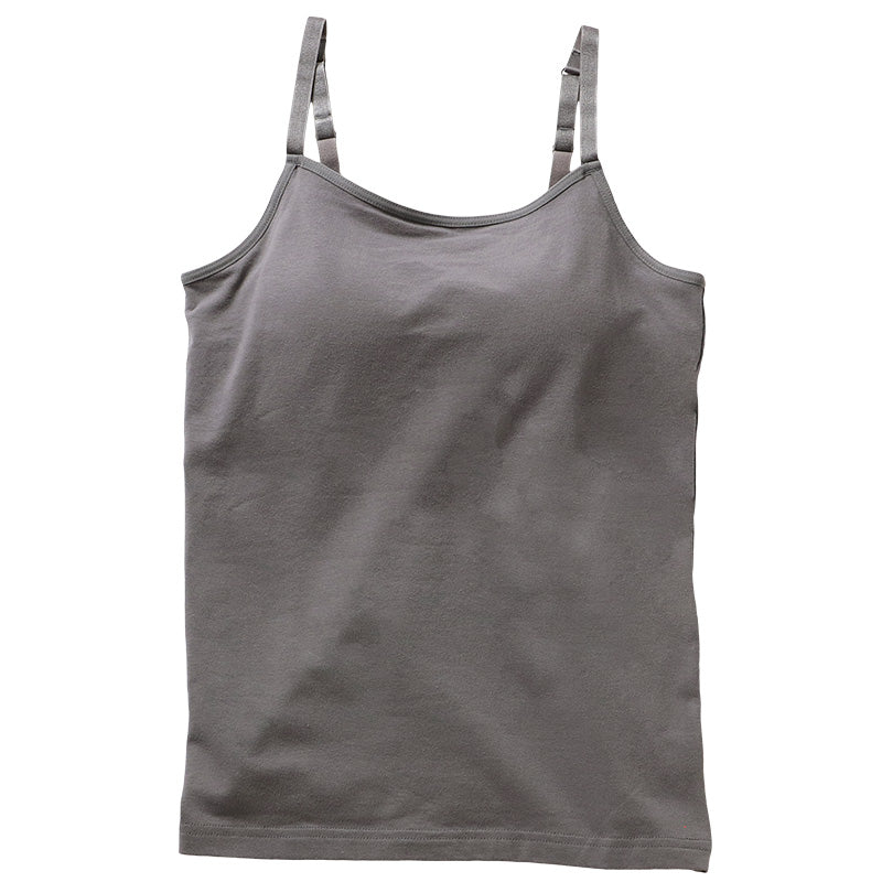 キャミソール カップ付き 綿 インナー レディース S M L LL 3L 4L ブラトップ キャミ カップ付きインナー ブラキャミ 下着 肌着 シャツ ノンワイヤー リラックス 楽