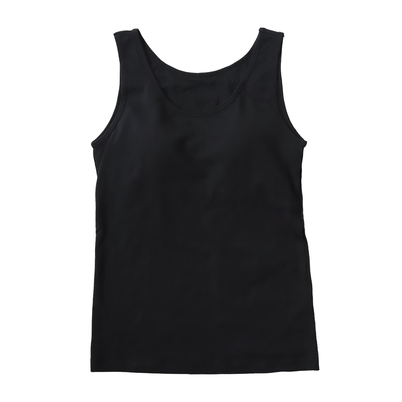 タンクトップ カップ付き インナー 綿 レディース S M L LL ブラトップ 下着 肌着 シャツ ノンワイヤー タンク ブラタンク 綿混 リラックス 楽 女性 (在庫限り)
