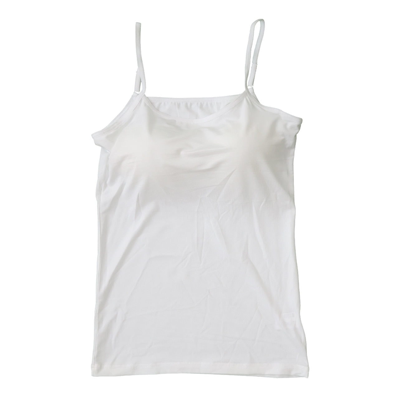 キャミソール レディース カップ付き 接触冷感 M~LL (カップ付きキャミソール カップ付 キャミ 婦人 カップ付きインナー 速乾 UV 防臭 黒 白 下着 肌着 インナー) (在庫限り)