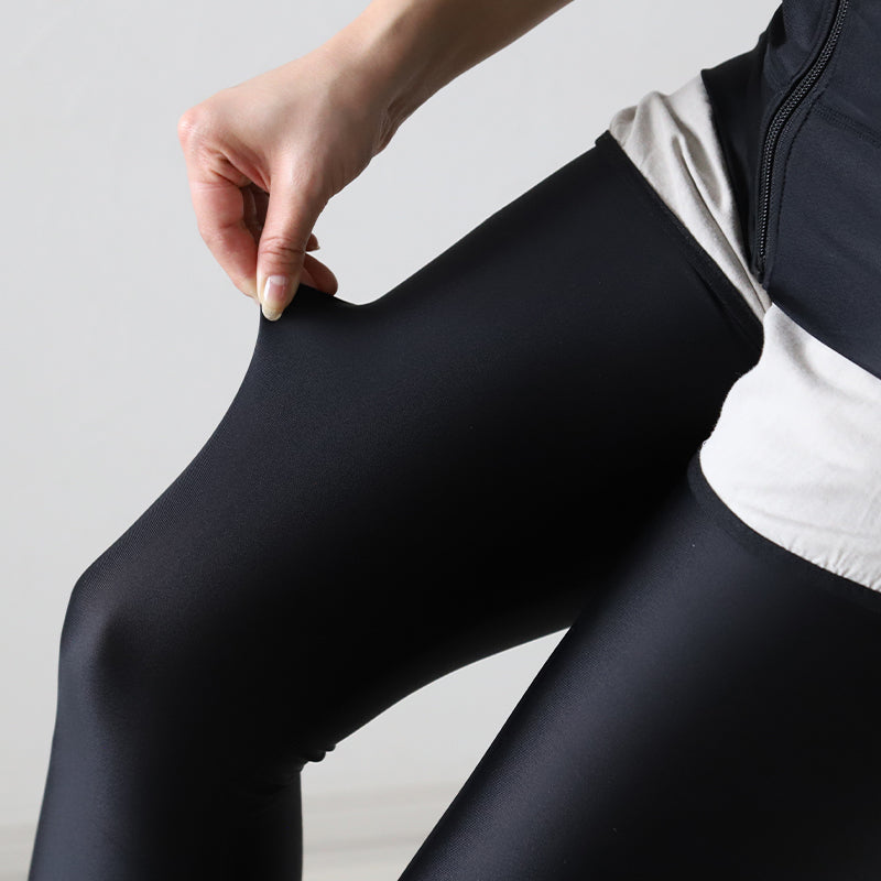 ラッシュガード レギンス レディース ラッシュレギンス 9分丈 S~4L 黒 uvカット スイムレギンス 水陸両用 水着 スポーツ インナー プール 大きいサイズ