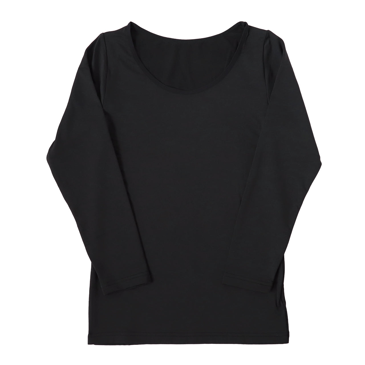 あったか インナー レディース 長袖 裏起毛 薄手 ワイドネック 深あき S~LL 裏微起毛 速乾 あったかインナー シャツ 暖かい 防寒 冬 秋 肌着 下着 ふわふわ アンダーウェア S M L LL (在庫限り)