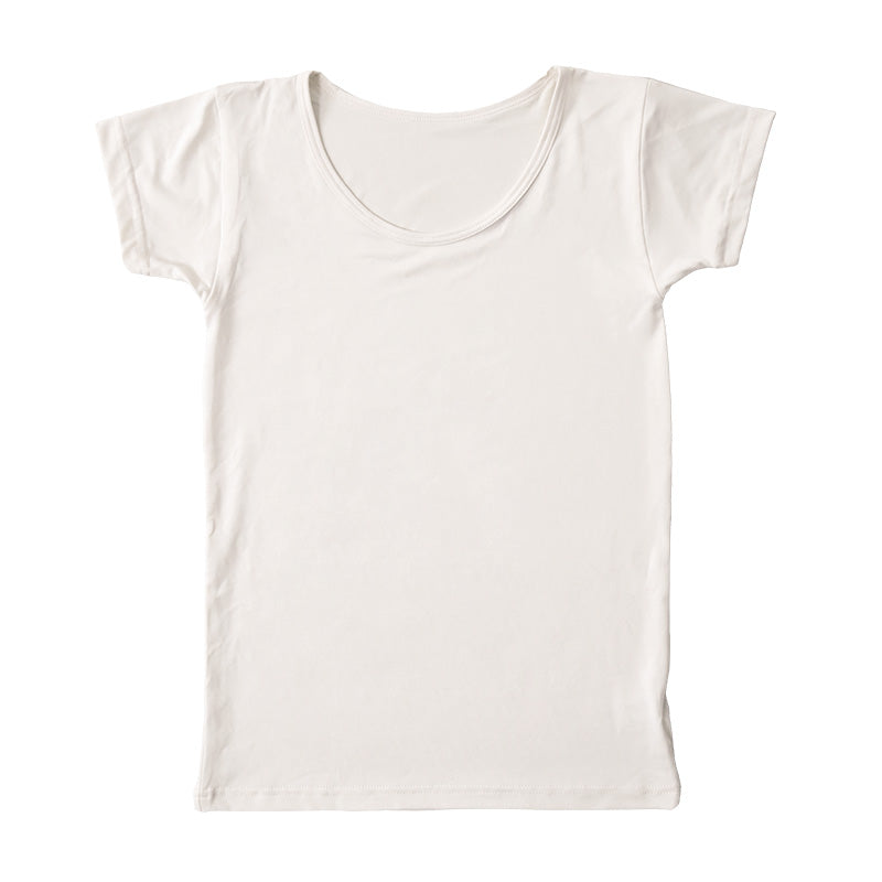 インナー 半袖シャツ 半袖インナー フレンチ袖インナー レディース 冷感 肌着 M~LL 接触冷感 婦人 ベージュ 黒 白 肌色 下着