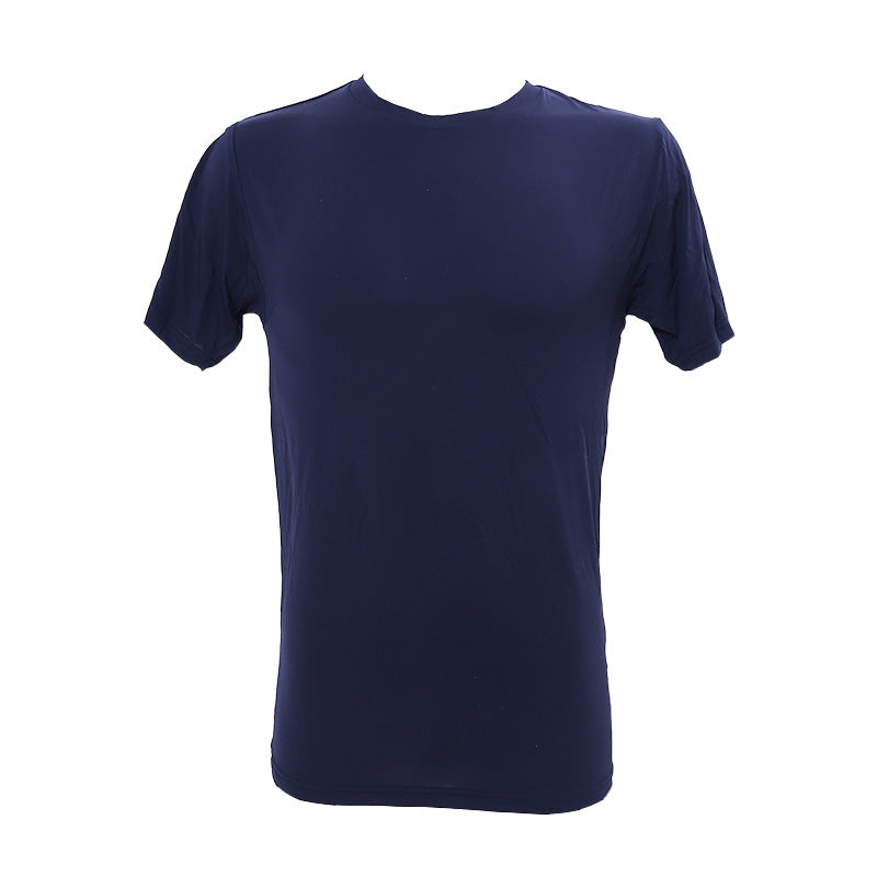 メンズ インナー 半袖 Tシャツ 冷感 夏 丸首 ドライ 速乾 接触冷感 肌着 M~LL 下着 クルーネック インナーシャツ 紳士肌着 男 アンダーウェア クールビズ (在庫限り)