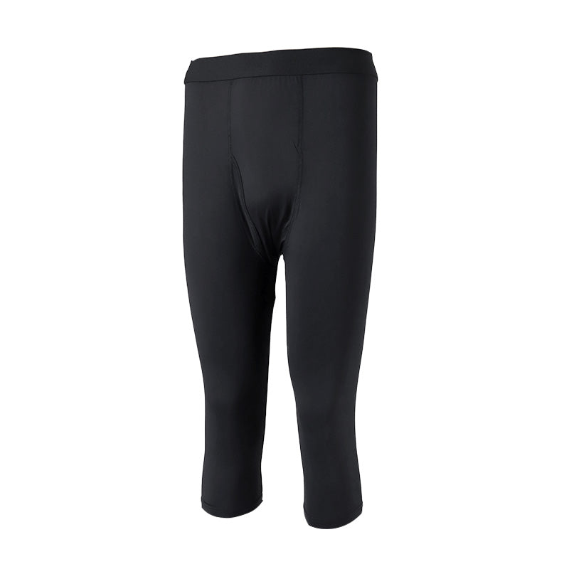 メンズ 7分丈ボトム 冷感 レギンス ボトムス ボクサーブリーフ 前あき M~LL インナー ロングパンツ 夏下着 ドライ 速乾 接触冷感 肌着 スパッツ ストレッチ クールビズ (在庫限り)