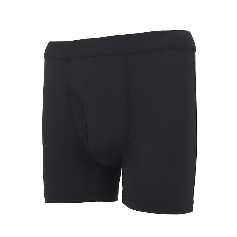 メンズ 冷感 3分丈ボトム インナー ボクサーパンツ ボクサーブリーフ ブリーフ 長め 前あき M~LL ロングパンツ 夏 下着 レギンス ドライ 速乾 接触冷感 肌着 スパッツ ストレッチ クールビズ (在庫限り)