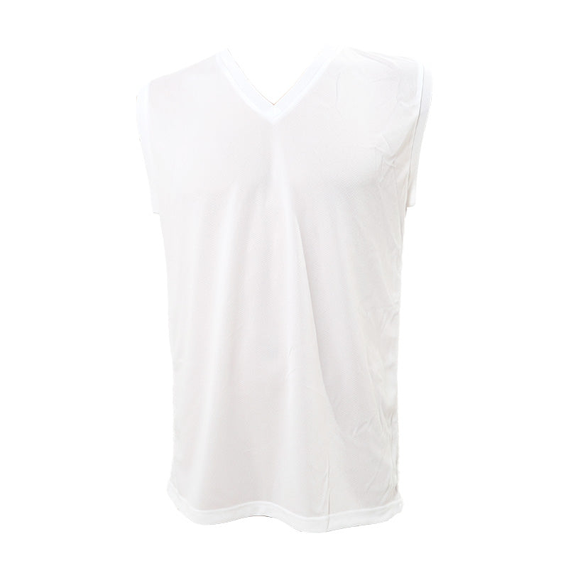 メンズ インナー サーフシャツ ノースリーブ v首 Vネック メッシュ 冷感 ドライ 肌着 M~LL 速乾 接触冷感 スリーブレス インナーシャツ 紳士肌着 男 下着 アンダーウェア 袖なし タンクトップ ランニングシャツ クールビズ (在庫限り)