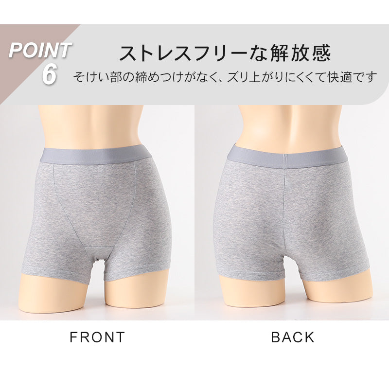 ローレッグショーツ ショーツ レディース 綿 S M L LL 3L 4L ボクサー ボーイレッグ ボックス 一分丈 無地 パンツ コットン 大きいサイズ シンプル ストレッチ インナー 下着 女性 婦人 肌着 パンティ 綿混