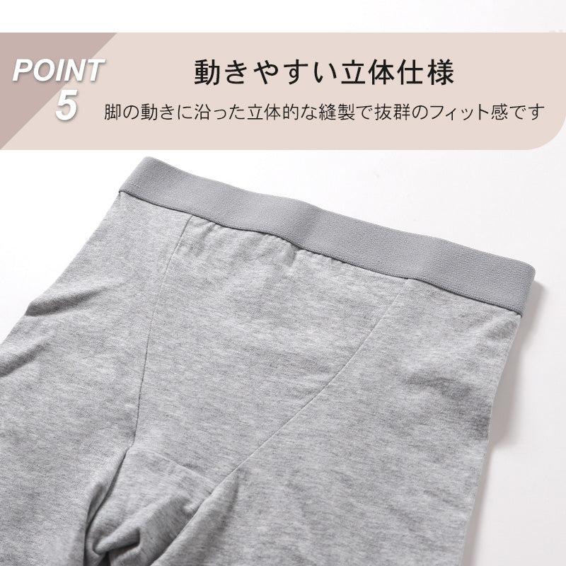 ボトム ショーツ 3分丈 レディース 綿 レース S M L LL 3L 4L ロングショーツ 三分丈 無地 パンツ コットン 大きいサイズ シンプル ストレッチ インナー 婦人 肌着 パンティ ズボン下 綿混
