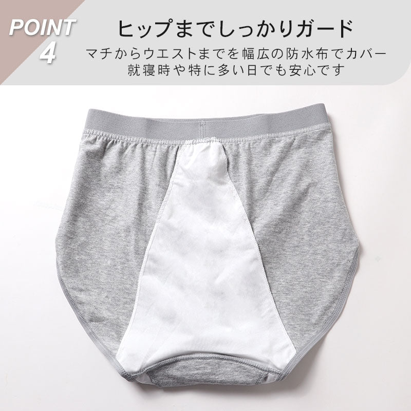 サニタリーショーツ 生理ショーツ 生理パンツ 夜用 多い日用 S M L LL 3L 4L 生理用ショーツ 羽根つき 綿 無地 サニタリー 生理 下着 パンツ ショーツ
