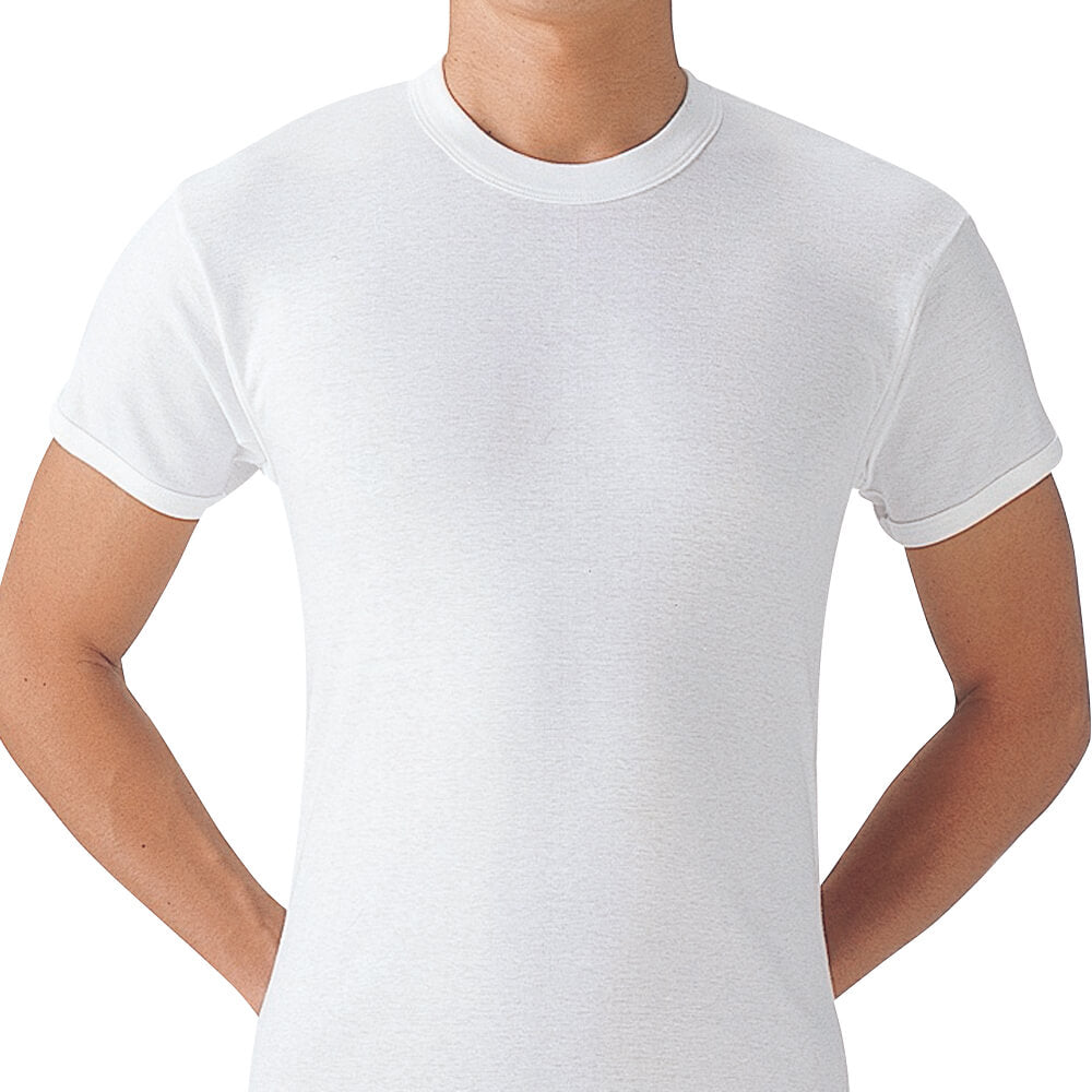 グンゼ 肌着 メンズ 綿100% 半袖 下着 インナーシャツ 丸首 2枚組 S~3L セット tシャツ 白 無地 インナー シャツ コットン アンダーウェア クルーネック 男性 紳士