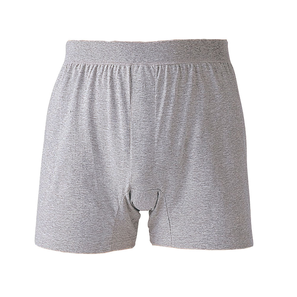 グンゼ やわらか肌着 ニットトランクス 前あき 2枚組 M~LL (GUNZE メンズ インナー 下着 紳士 トランクス ニット パンツ 綿100% 綿 グレー 黒 セット)