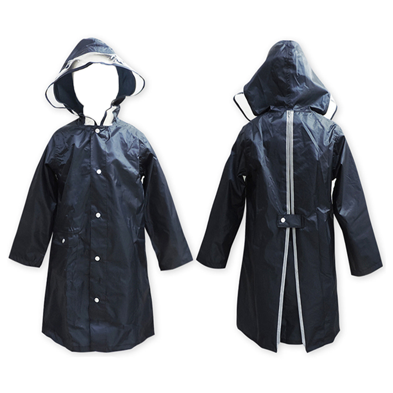 レインコート キッズ ランドセル対応 M・L (カッパ 子供 女の子 男の子 雨合羽 リュック 雨具) (在庫限り)