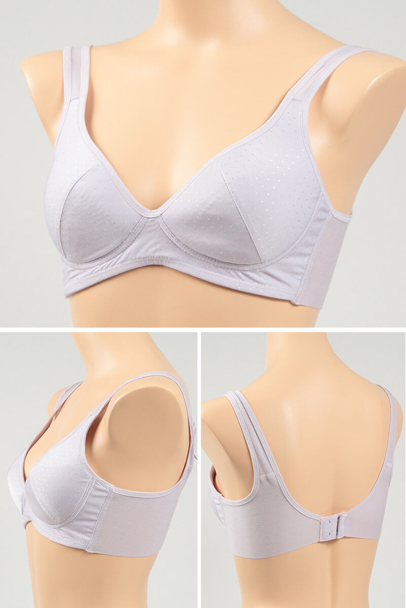 グンゼ キレイラボ ノンワイヤーブラ 綿 M~LL (肌側綿100% レディース ブラジャー インナー 敏感肌) (在庫限り)