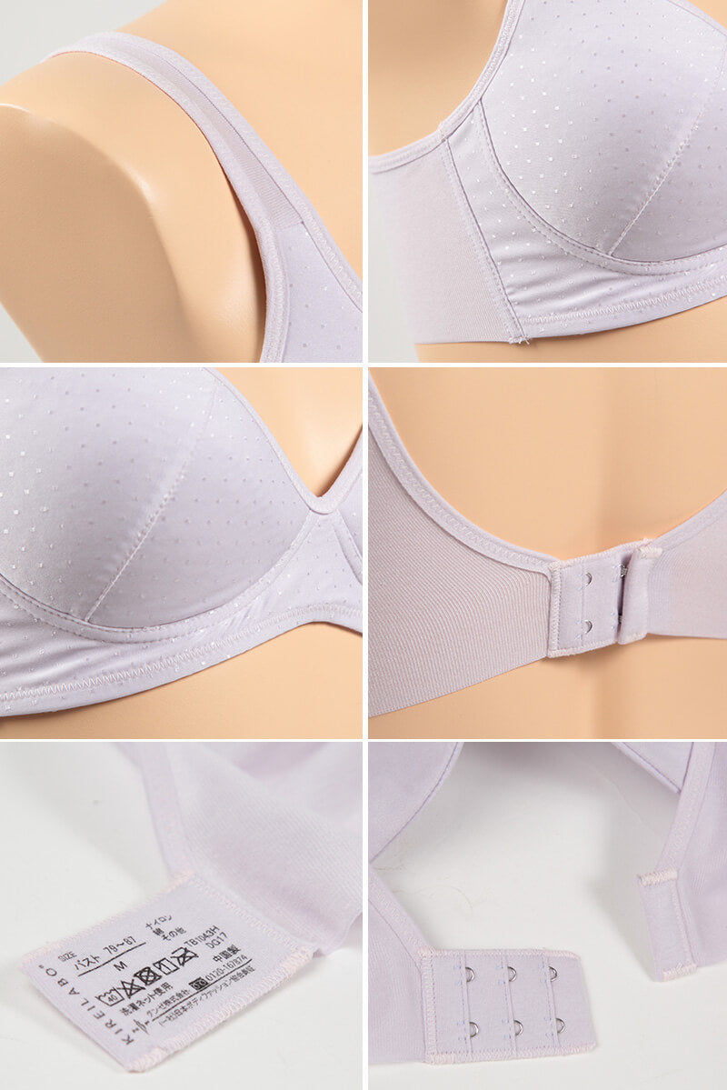 グンゼ キレイラボ ノンワイヤーブラ 綿 M~LL (肌側綿100% レディース ブラジャー インナー 敏感肌) (在庫限り)