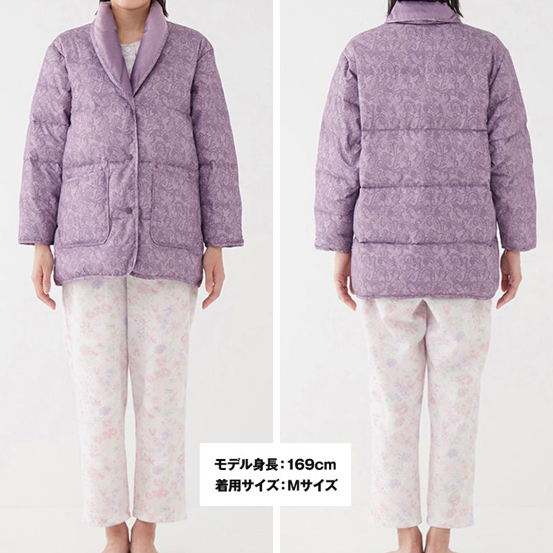 グンゼ 羽毛 ダウン 婦人 ジャケット S~L (GUNZE 冷え対策 羽織り はおり 暖かい 首元 防寒 冷え 洗える 母の日 プレゼント S M L) (送料無料)