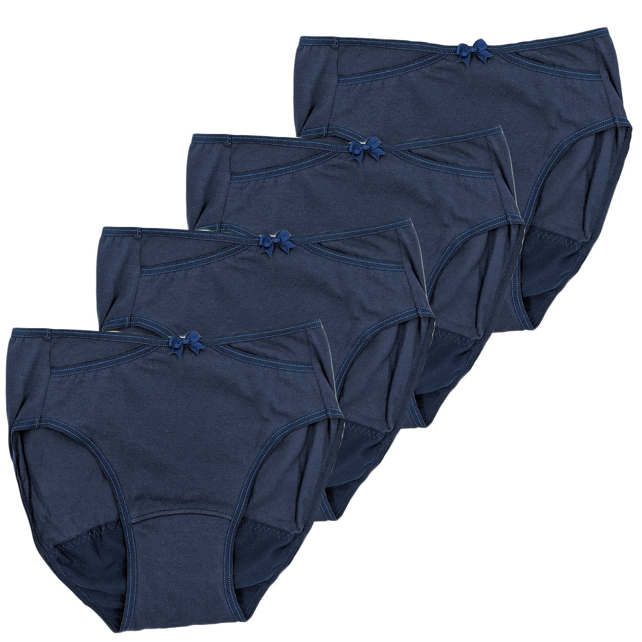 サニタリーショーツ 4枚セット ポケット付き 綿 羽根つき M~LL 生理用ショーツ 生理用パンツ ポケット 羽根付き対応 レディース 下着 インナー ショーツ サニタリー (在庫限り)